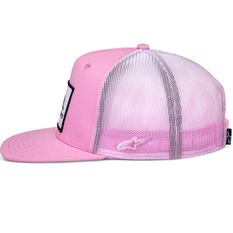 Шапка за камион Alpinestars Cali Gradient, розово-бяла