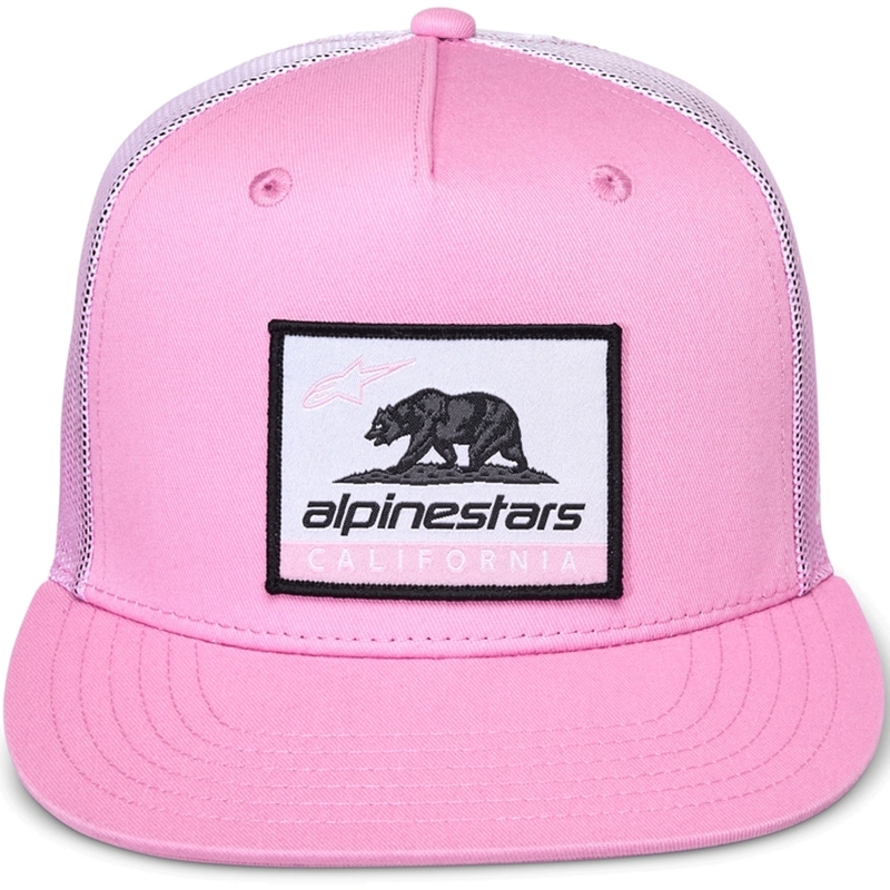 Шапка за камион Alpinestars Cali Gradient, розово-бяла