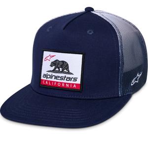 Шапка с козирка Alpinestars Cali Gradient Trucker, синьо-бяла