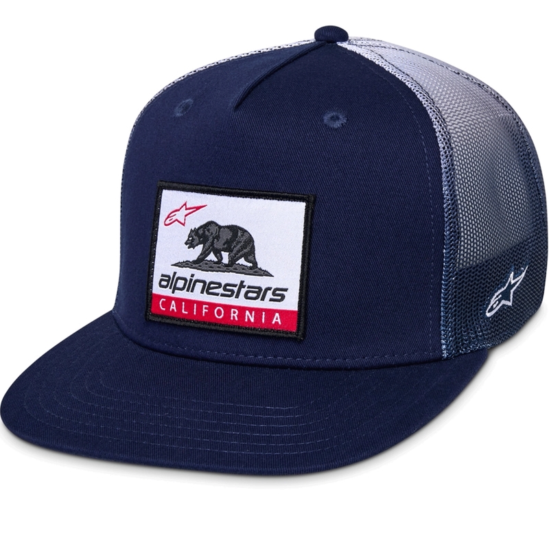 Шапка за камион Alpinestars Cali Gradient синьо-бяла