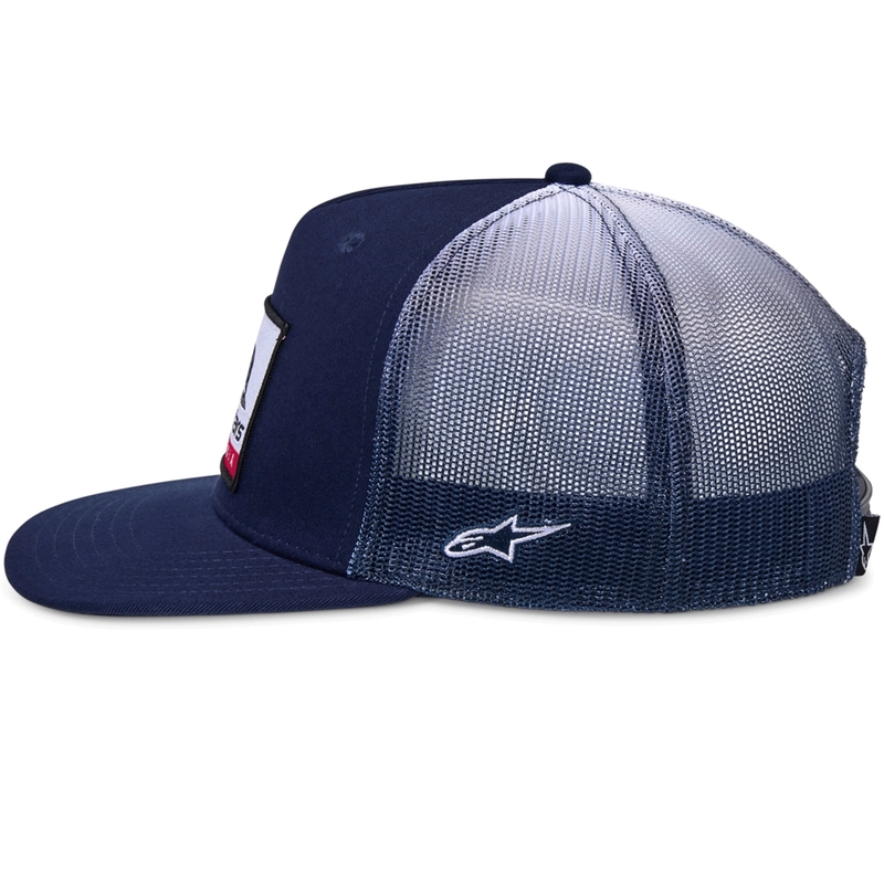 Шапка за камион Alpinestars Cali Gradient синьо-бяла