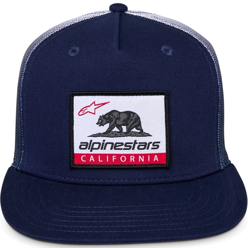 Шапка за камион Alpinestars Cali Gradient синьо-бяла