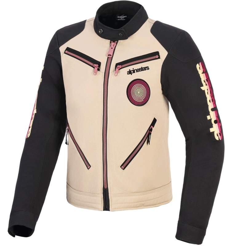 Дамско мотоциклетно яке Alpinestars Stella Grace, пясъчно-черно-многоцветно