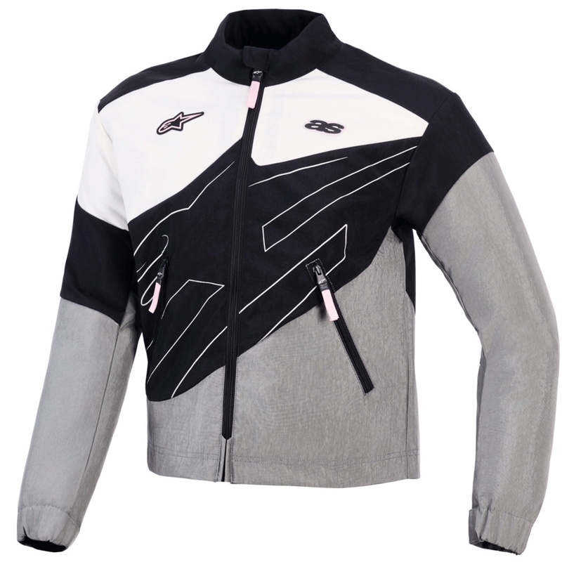 Дамско мотоциклетно яке Alpinestars Stella Moshell, черно-сиво-бяло-розово