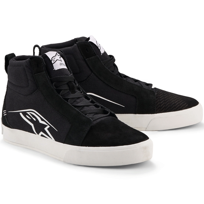 Мотоциклетни ботуши Alpinestars Ride-63 Canvas черно-бели