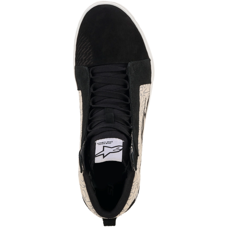 Мотоциклетни ботуши Alpinestars Ride-63 Canvas, черно-светло сиво-бели