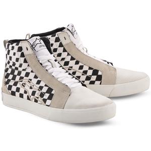 Мотоциклетни ботуши Alpinestars Ride-63 Canvas, черно-бежово-бели