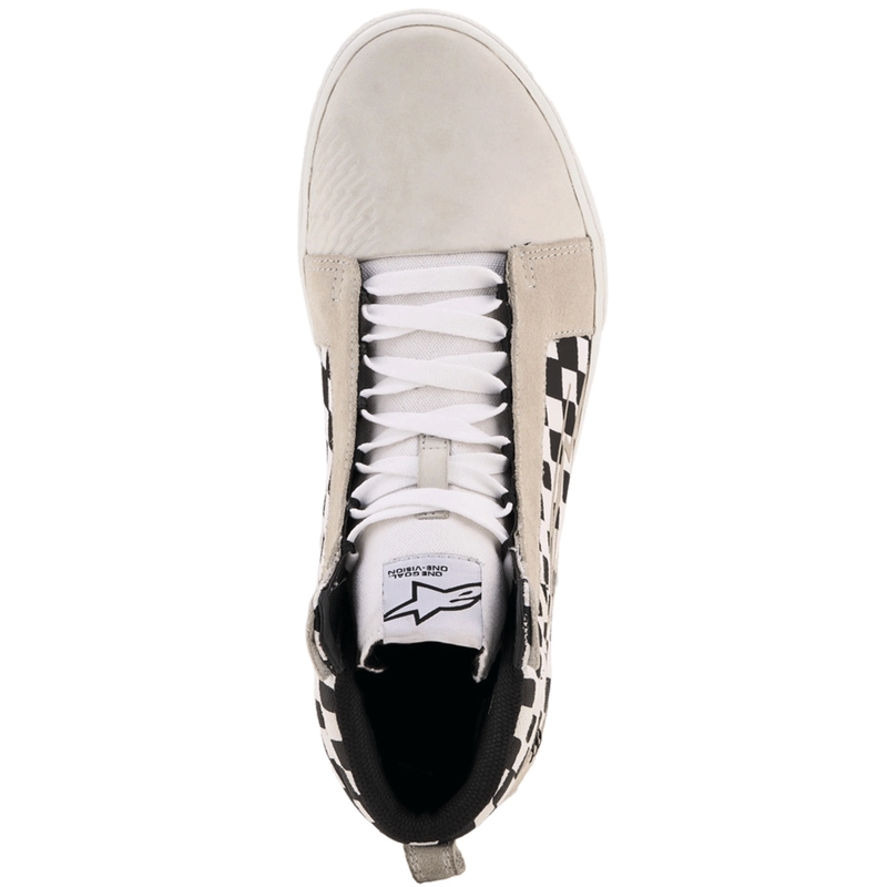 Мотоциклетни ботуши Alpinestars Ride-63 Canvas, черно-бежово-бели