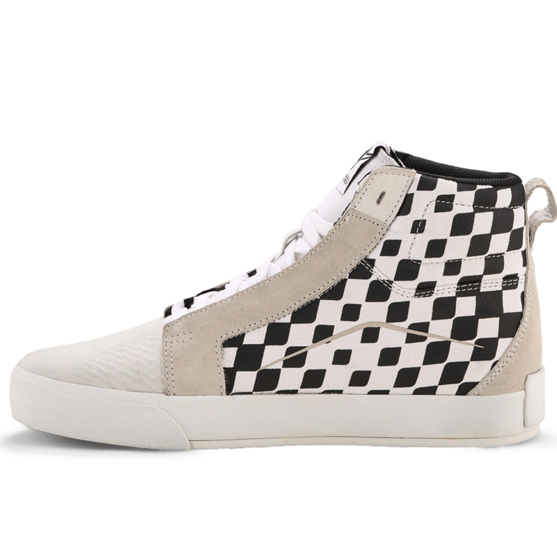 Мотоциклетни ботуши Alpinestars Ride-63 Canvas, черно-бежово-бели
