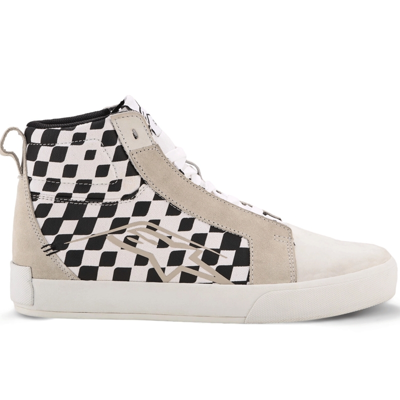 Мотоциклетни ботуши Alpinestars Ride-63 Canvas, черно-бежово-бели