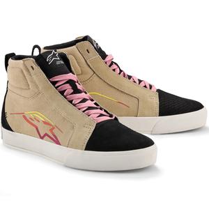 Мотоциклетни ботуши Alpinestars Ride-63 Canvas, кремави, черни, бели