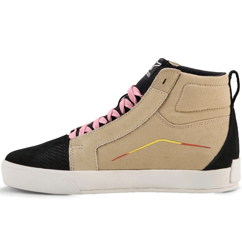 Мотоциклетни ботуши Alpinestars Ride-63 Canvas, кремави, черни, бели