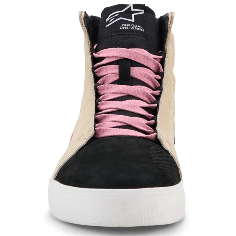 Мотоциклетни ботуши Alpinestars Ride-63 Canvas, кремави, черни, бели
