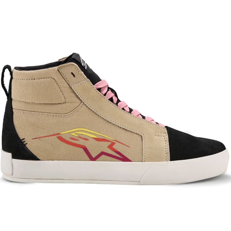 Мотоциклетни ботуши Alpinestars Ride-63 Canvas, кремави, черни, бели