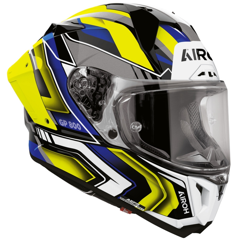 Airoh GP 800 Volt каска за мотоциклет с пълно лице, матово жълта