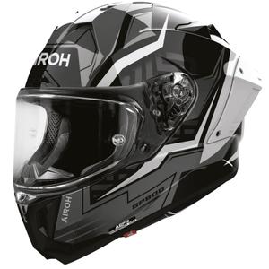 Мотоциклетна каска Airoh GP 800 Victory, сребриста, с пълно лице