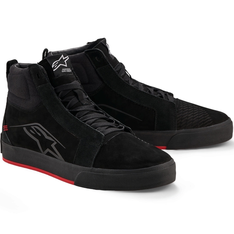 Кожени мотоциклетни ботуши Alpinestars Ride-63 черно-червени