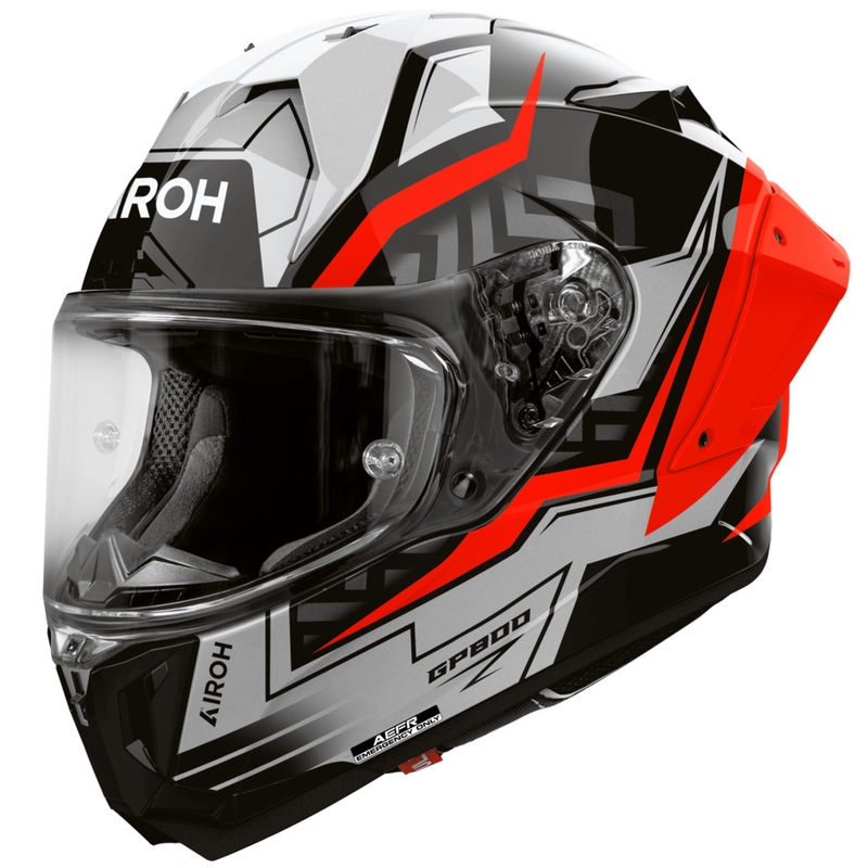Мотоциклетна каска Airoh GP 800 Victory с пълно лице, червена
