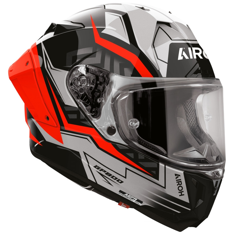 Мотоциклетна каска Airoh GP 800 Victory с пълно лице, червена