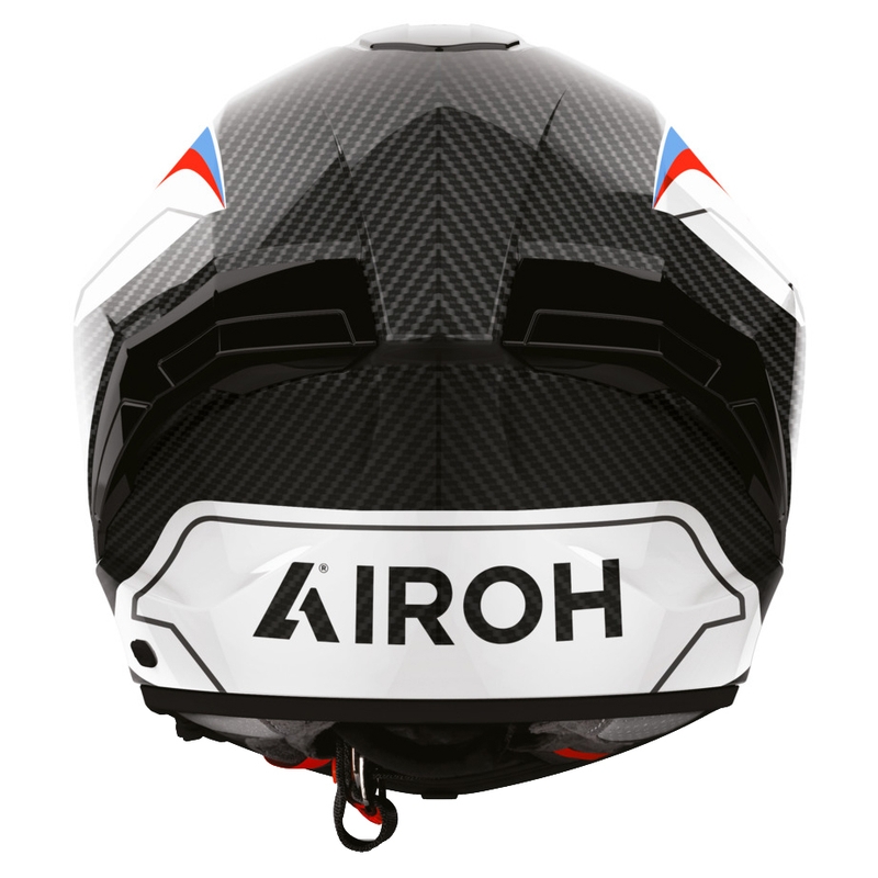 Airoh Matryx Carbon Rank каска за мотоциклет с пълно лице, черно-бяло-синьо