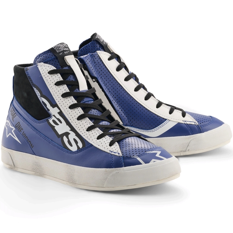 Мотоциклетни ботуши Alpinestars Stated Flair, синьо-бяло-черно