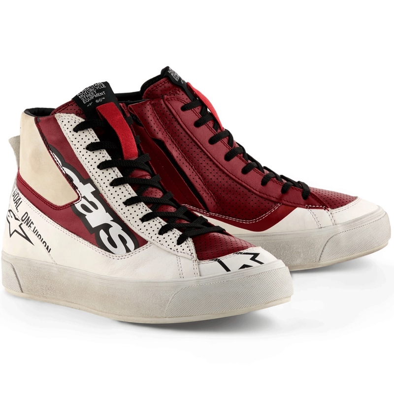 Дамски мотоциклетни ботуши Alpinestars Stella Stated Flair, бяло-червени
