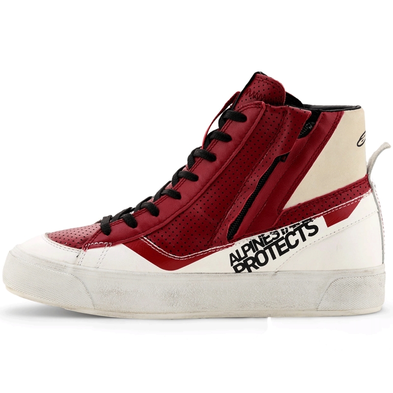 Дамски мотоциклетни ботуши Alpinestars Stella Stated Flair, бяло-червени