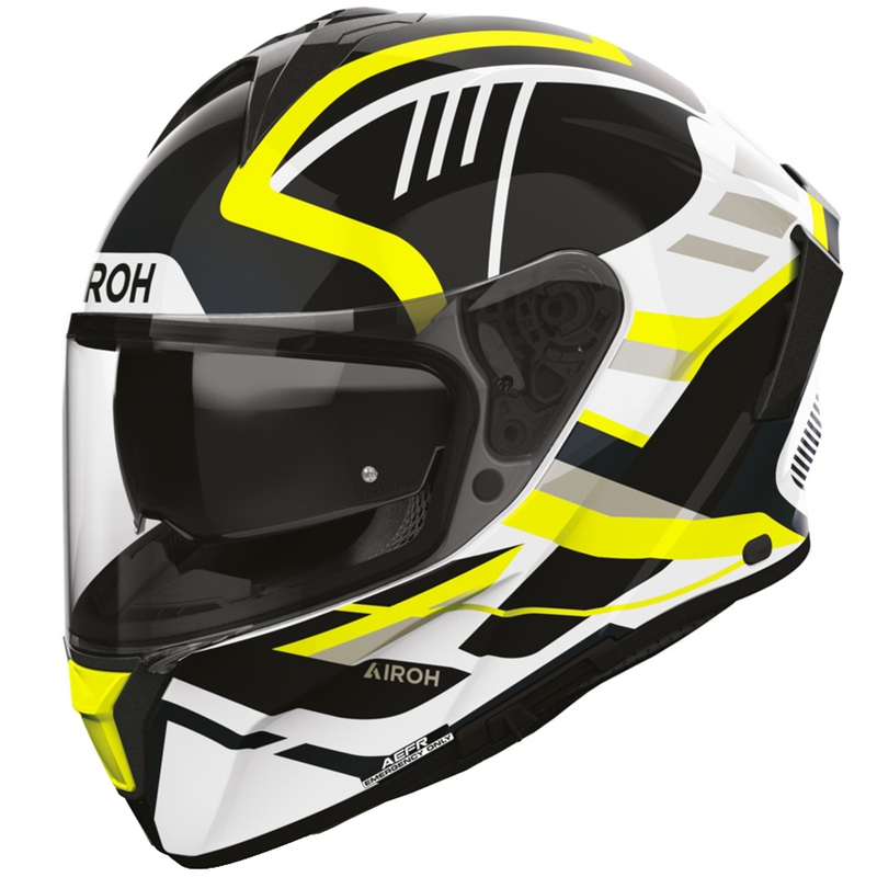 Мотоциклетна каска Airoh Spark 2 Luma Full Face, жълта