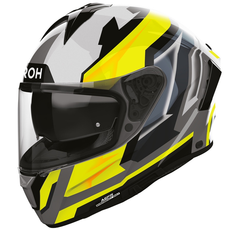 Мотоциклетна каска Airoh Spark 2 Blade с пълно лице, жълта