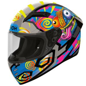 Мотоциклетна каска Airoh Connor Chameleon с пълно лице, многоцветна