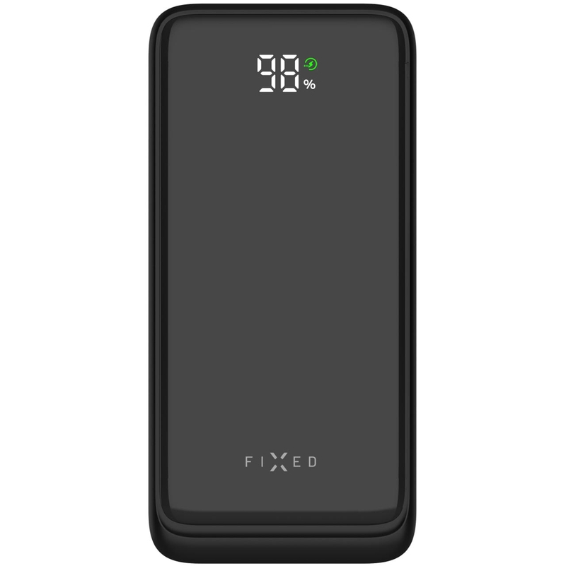 Външна батерия Fixed Zen2 30 30 000 mAh PD 20 W с LCD дисплей, черна