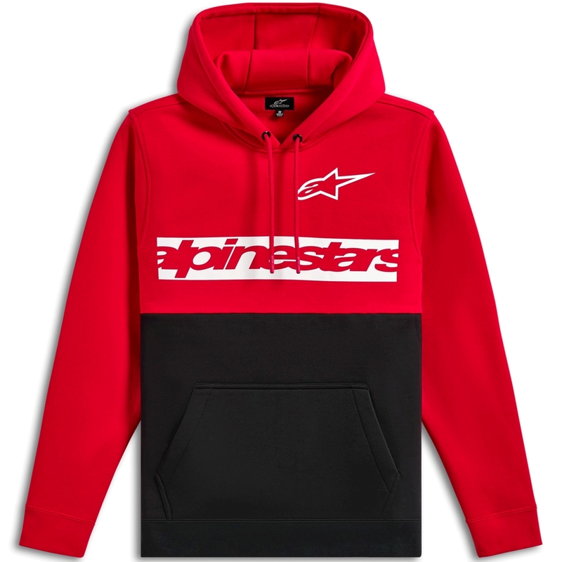 Alpinestars Parallel Hoodie червено-черно