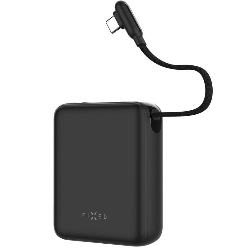 Външна батерия Fixed Zen 10 Loop 10 000 mAh 30 W с LCD дисплей, черна