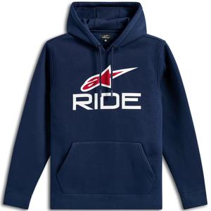 Alpinestars Ride Hoodie 3 синьо-бяло-червено