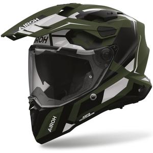 Мотоциклетна каска Airoh Commander 2 Polar, матово зелена