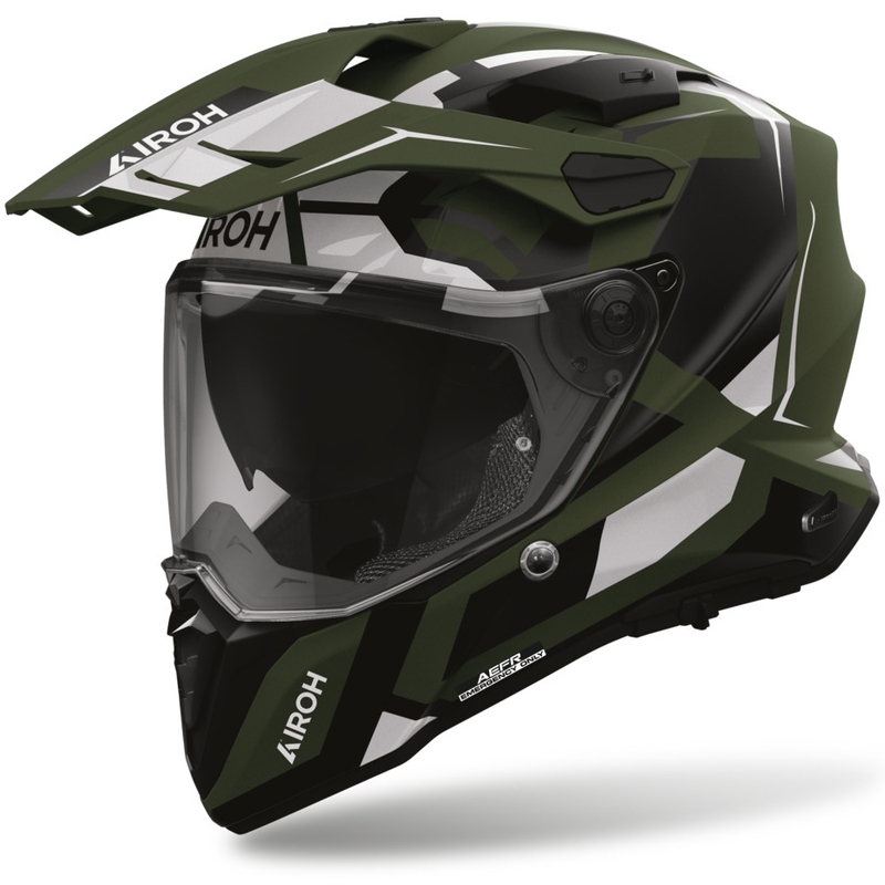 Мотоциклетна каска Airoh Commander 2 Polar, матово зелена