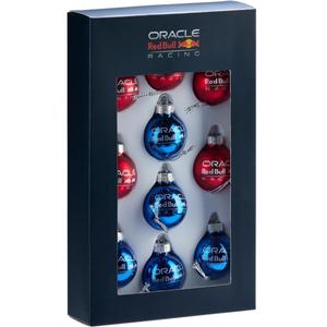 Комплект коледни украси Red Bull Christmas Bauble, 10 броя, тъмносиньо-червени