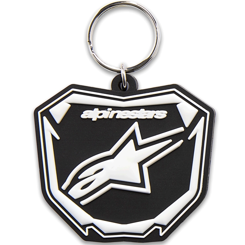 Ключодържател Alpinestars Plate черно-бял
