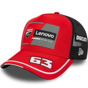 Капачка Ducati New Era Lenovo Bagnaia 63 черно-червена