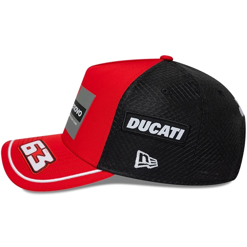 Капачка Ducati New Era Lenovo Bagnaia 63 черно-червена