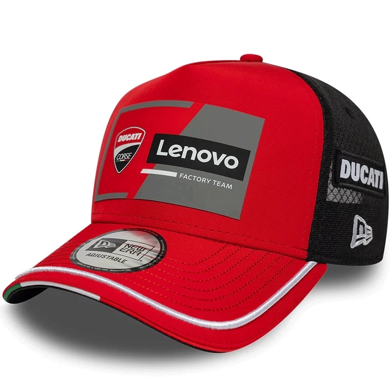 Шапка Ducati New Era Lenovo черно-червена