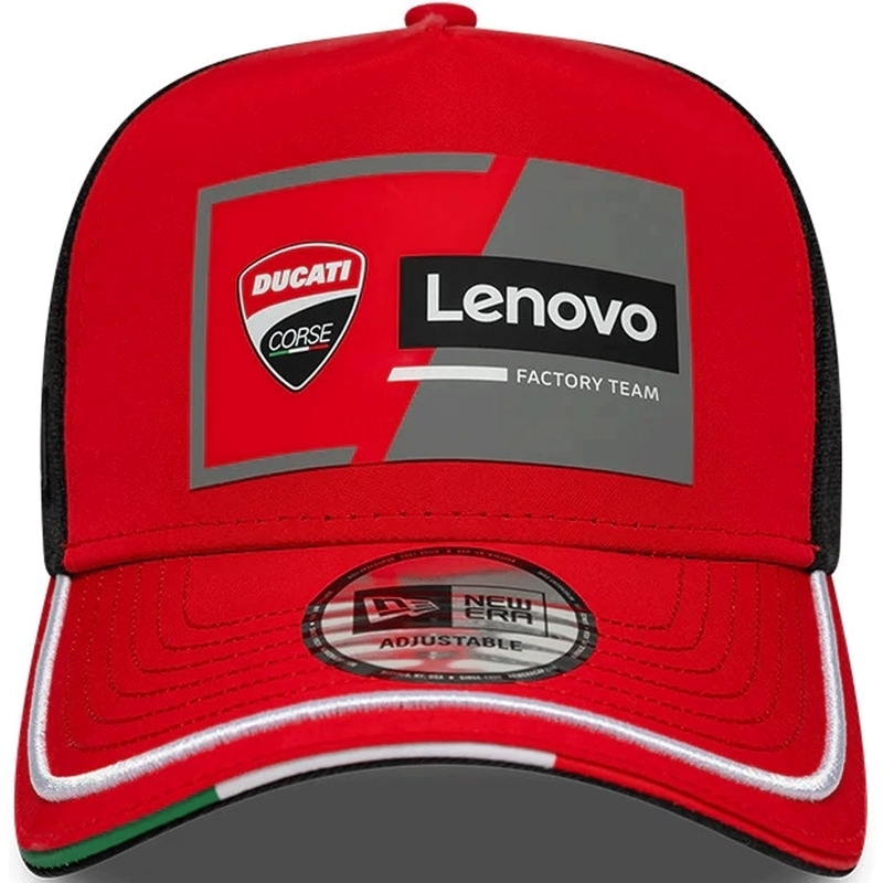 Шапка Ducati New Era Lenovo черно-червена