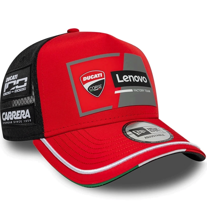 Шапка Ducati New Era Lenovo черно-червена