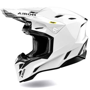 Каска за мотокрос Airoh Aviator Factory Color, бяла