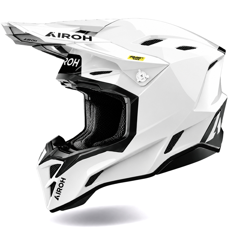 Каска за мотокрос Airoh Aviator Factory Color, бяла