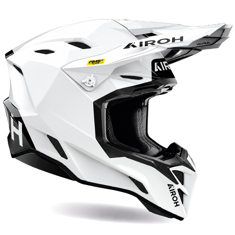 Каска за мотокрос Airoh Aviator Factory Color, бяла