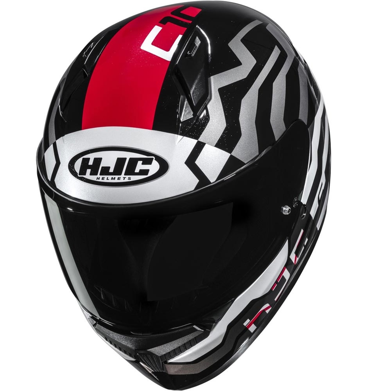 HJC C10 Blade MC1 каска за мотоциклет с пълно лице, черно-бяло-червено