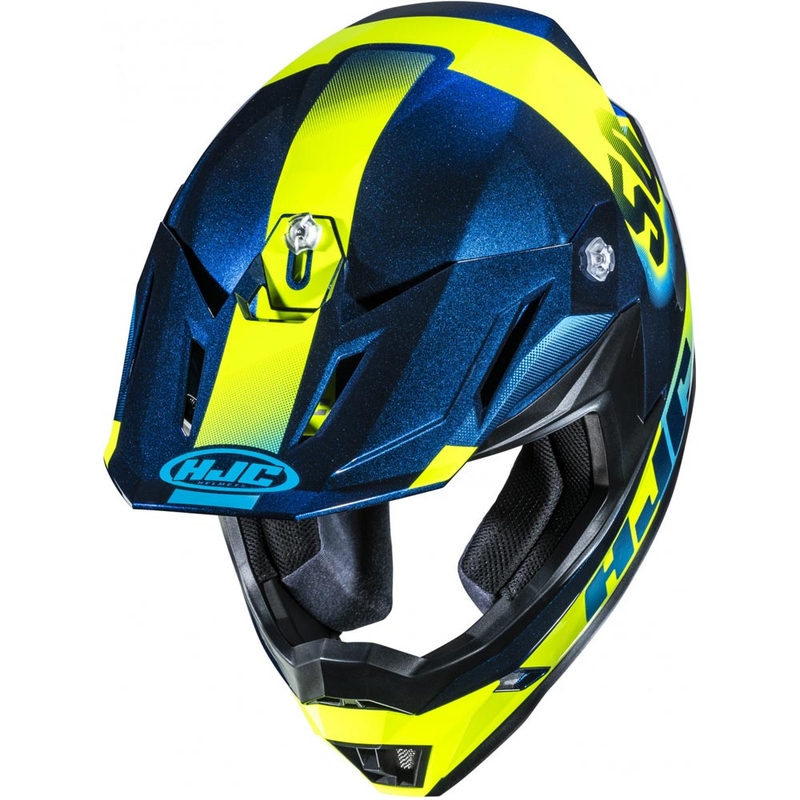 Мотокрос каска HJC C50 Dash MC2 синьо-флуоресцентно жълто