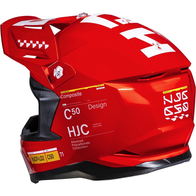 HJC C50 Tagg MC1 каска за мотокрос червена