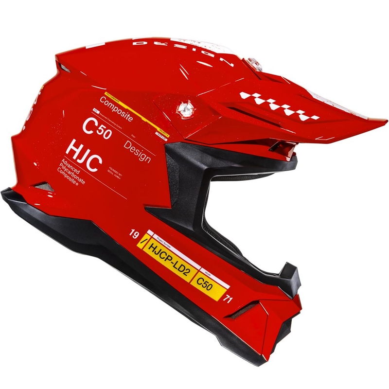 HJC C50 Tagg MC1 каска за мотокрос червена